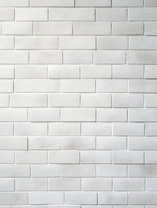 Mur de briques blanches à la structure fine
