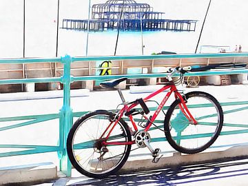 La bicyclette et la jetée ouest sur Dorothy Berry-Lound