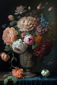 Nature morte aux fleurs sur Bert Nijholt