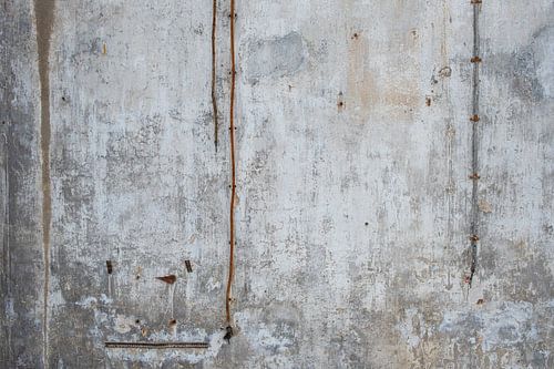 Old walls finished with whitewash