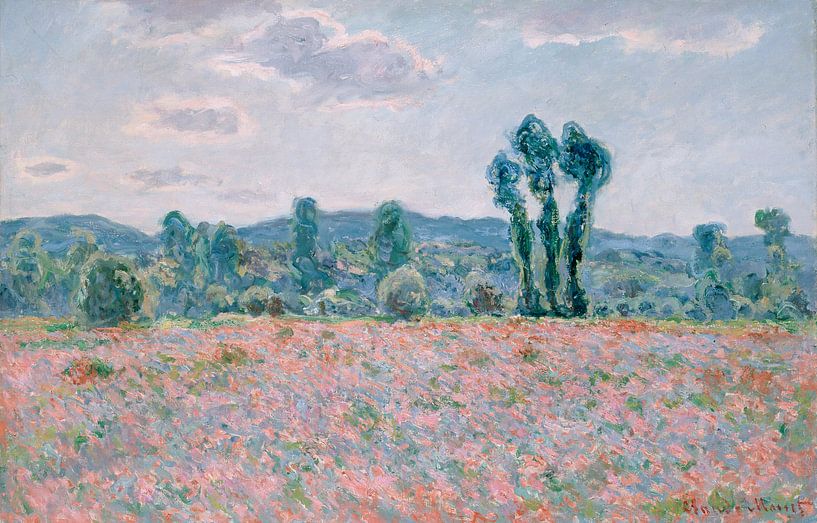 Mohnfeld, Claude Monet von Meisterhafte Meister