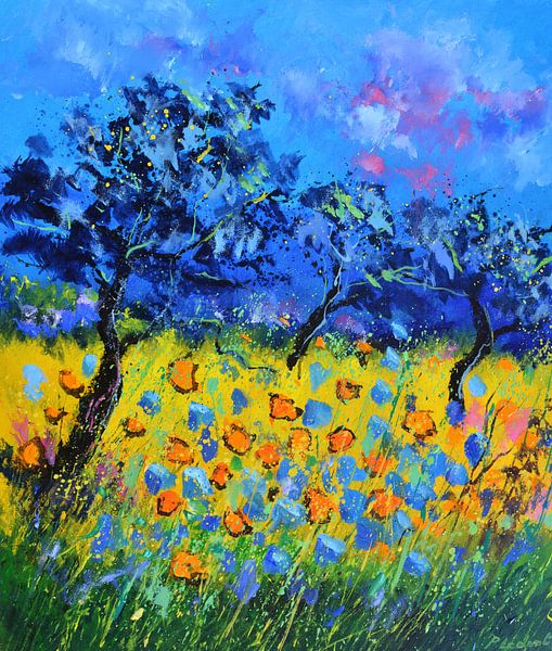 Orchard in summer by pol ledent
