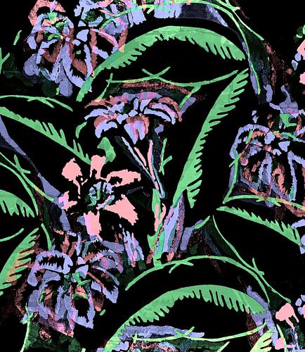 Bloemen in de Aziatische jungle