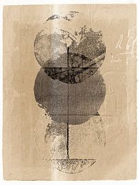 Scandinavian minimalism earthy beige by Mad Dog Art