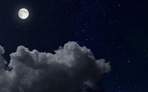 Pleine lune la nuit