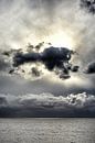 Cloudporn Afsluitdijk zicht op het IJsselmeer van Ernst van Voorst thumbnail