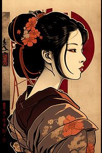 Betoverende Geisha, harmonie van schoonheid
