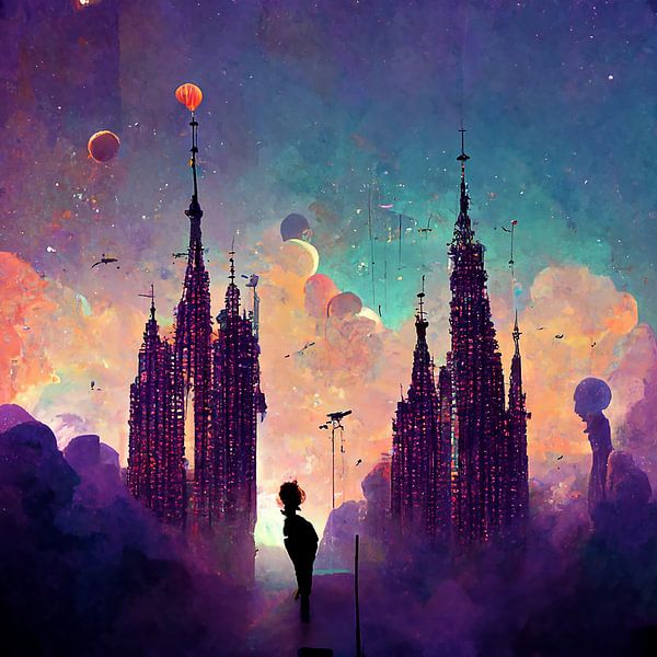Digital Art city by rinda ratuliu