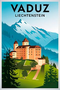 Vaduz, Liechtenstein. van Poster Art Shop
