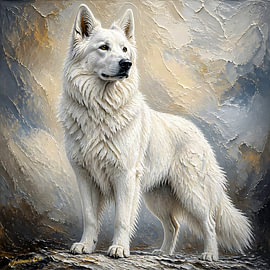 White Swiss Shepherd dog
