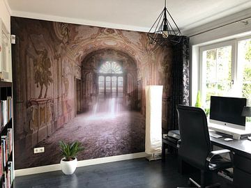 Kundenfoto: Schönes Fresko in einem verlassenen Haus. von Roman Robroek