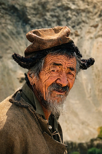 Porträt eines harten Lebens im Himalaya, Lamayuru (1988)