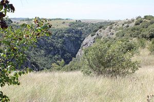 Aggitis Canyon von oben kaum erkennbar - Griechenland