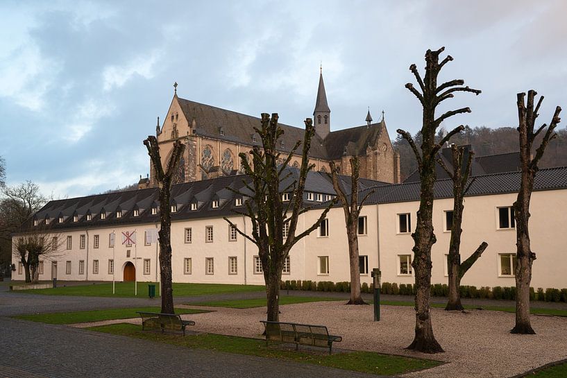 Morning mood at Altenberg Cathedral, Bergisches Land, Germa by Alexander Ludwig