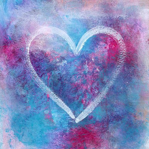 Cool zomer liefde acryl schilderij