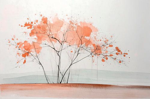 Minimalistische Zen Kunst – Natuur op haar Stilste Moment