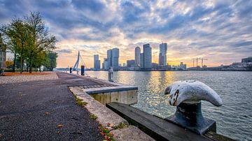 Zonsopkomst in Rotterdam von Henri van Avezaath