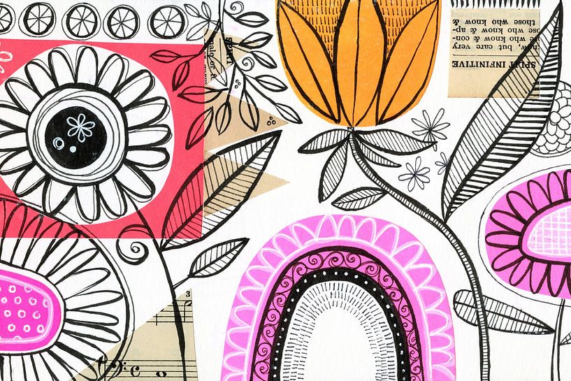 Botanische Collage 02 von Susan Black by The Artcircle