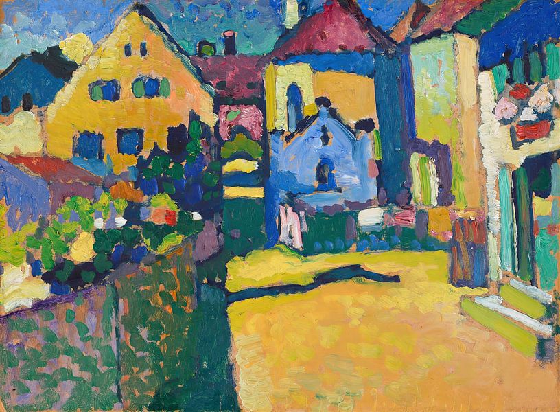 Grüngasse In Murnau, Wassily Kandinsky van Oude Meesters Atelier