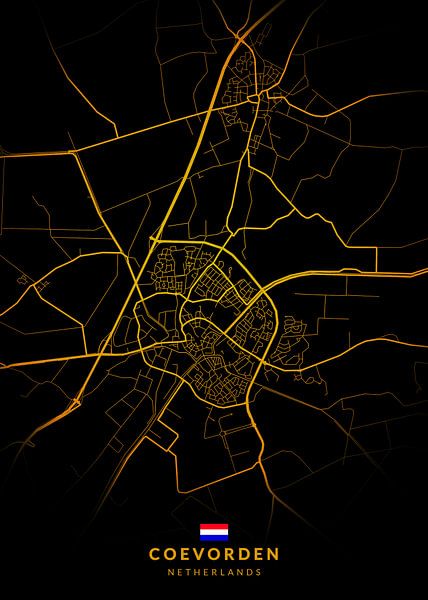 Coevorden City Map by Kenda Maruyama