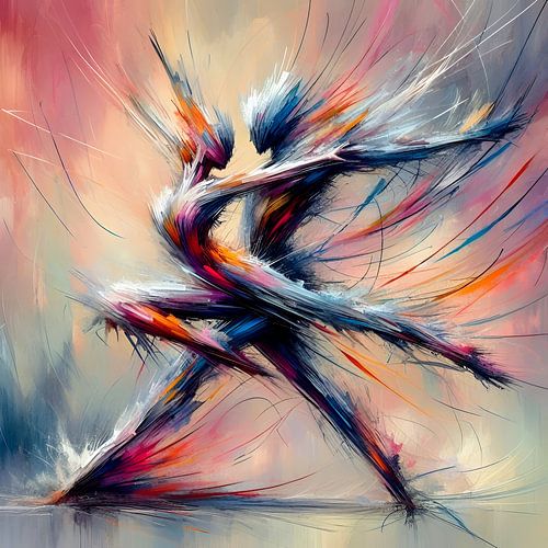 Dancing, abstract art