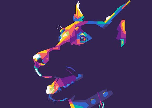 Landschapshond Popart