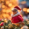 Petit oiseau en hiver Ambiance de Noël sur Studio Ypie