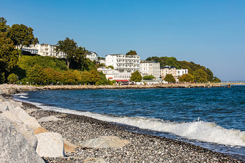 Plage de Sassnitz, sur l'île de Rügen, au bord de la mer Baltique sur Werner Dieterich