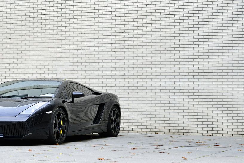 Lamborghini Gallardo in het zwart van Sjoerd van der Wal Fotografie