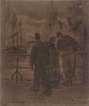 Abend in Brügge, Alexandre Hannotiau, 1894
