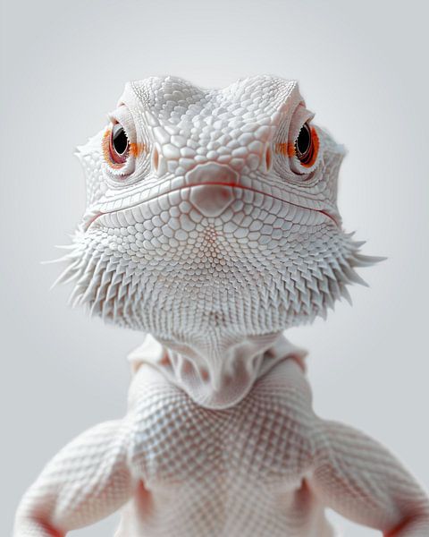 Lézard barbu blanc 01 par Sander Hupkes