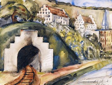 Tunnel bij Wasserburg am Inn, Paul Kleinschmidt,  1924 van Atelier Liesjes