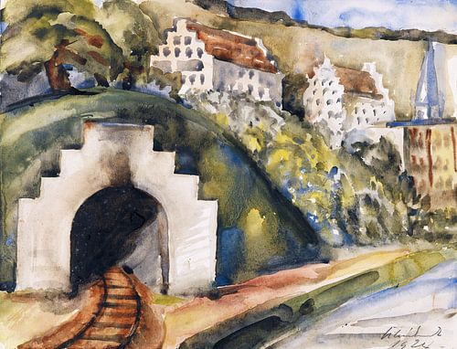 Tunnel bij Wasserburg am Inn, Paul Kleinschmidt,  1924