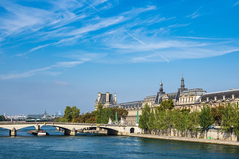 View over the river Seine in Paris, France van Rico Ködder