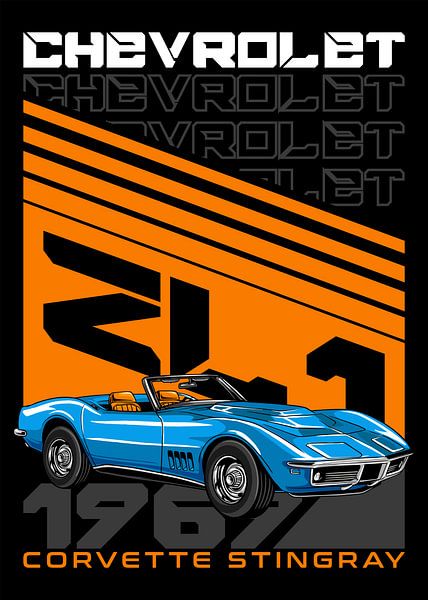 Chevrolet Corvette Stingray ZL1 1969 Auto von Adam Khabibi