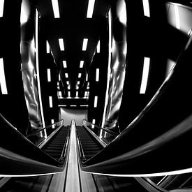 Futuristic photo of a Metro Station by Maurice Moeliker