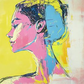 Female portrait | Vivid Silence by Wonderful Art
