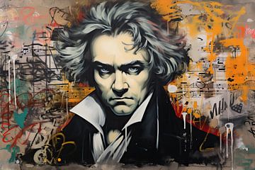 Beethoven - Maître des notes de graffiti sur Peter Balan