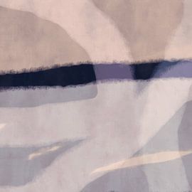 Modern abstract minimalist painting. Abstract landscape by Dina Dankers