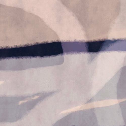 Modern abstract minimalistisch schilderij. Abstract landschap