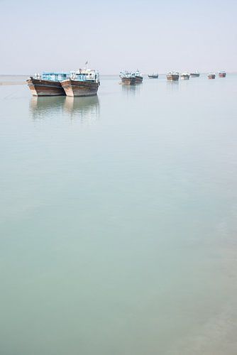 Still life of boats in the coast | Iran