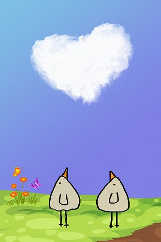 eine Love Wolke-PiepVogel