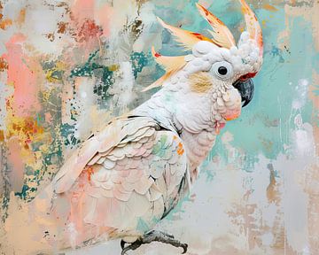 Painting Parrot Abstract by Art Whims