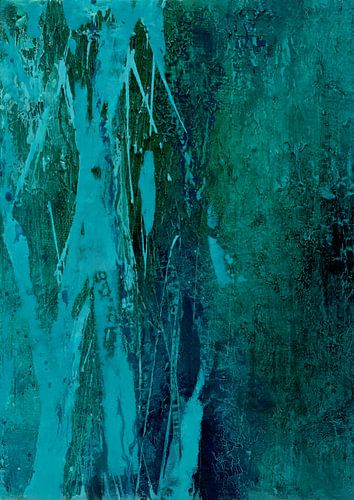 Turquoise abstractie