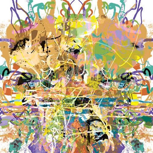 Happy Day, digital painting full of fun and energy. by Wilfried van Dokkumburg