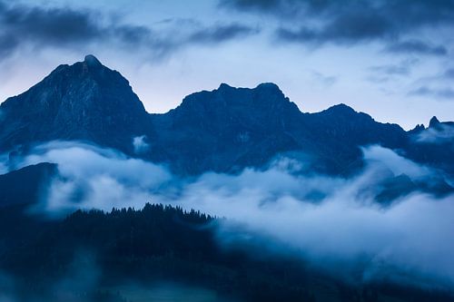Selbhorn dans la lumière du soir sur Martin Wasilewski