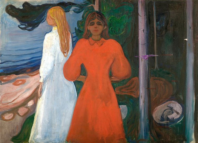 Edvard Munch.Rot und Weiss von 1000 Schilderijen