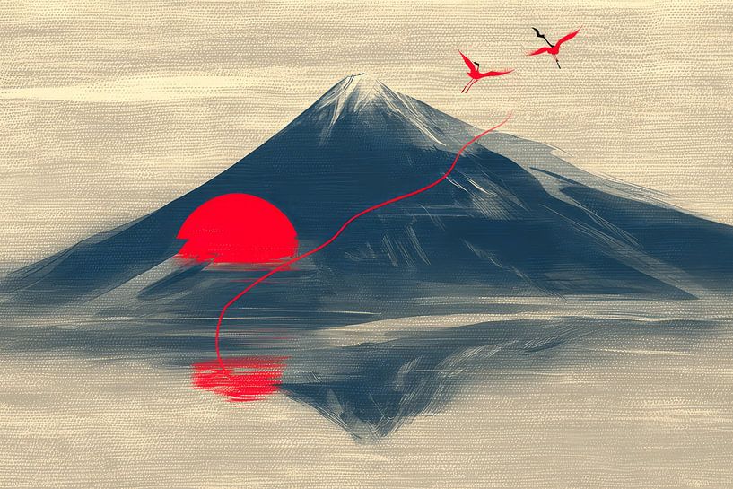 japanese painterly art minimalism by Egon Zitter