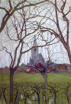 Piet Mondriaan. St Jacob's Kerk Winterswijk
