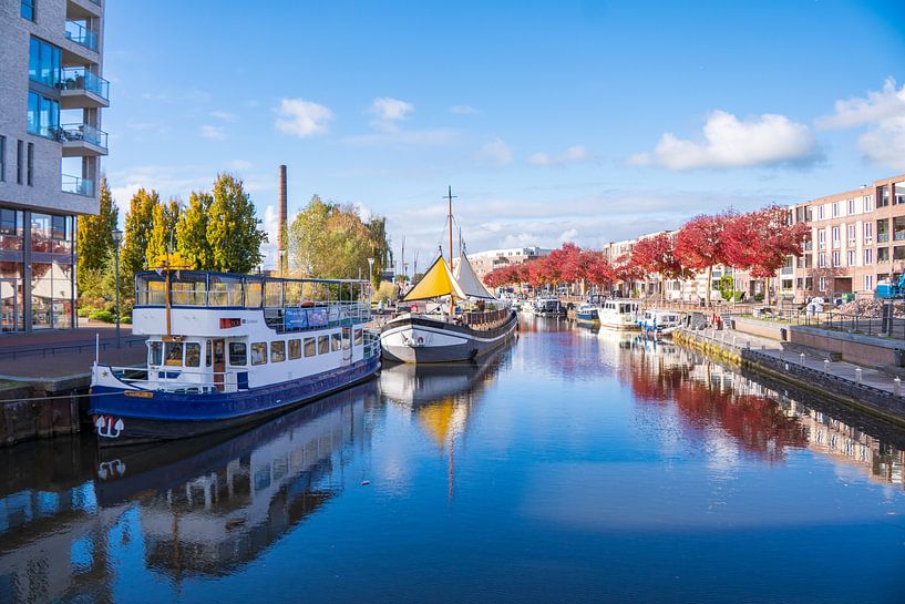 Amersfoort: The river Eem with autumn colours by Mirre Oost